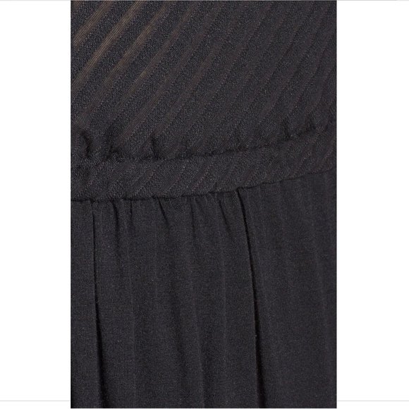 NWT Robin Piccone Pleat Yolanda Cover-Up‎ Dress in Black [SIZE Medium ] - Picture 2 of 6